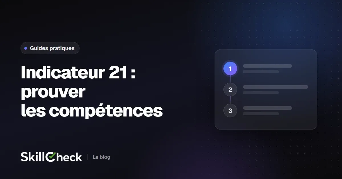 Illustration : prouver la compétence des formateurs pour l’indicateur 21 Qualiopi